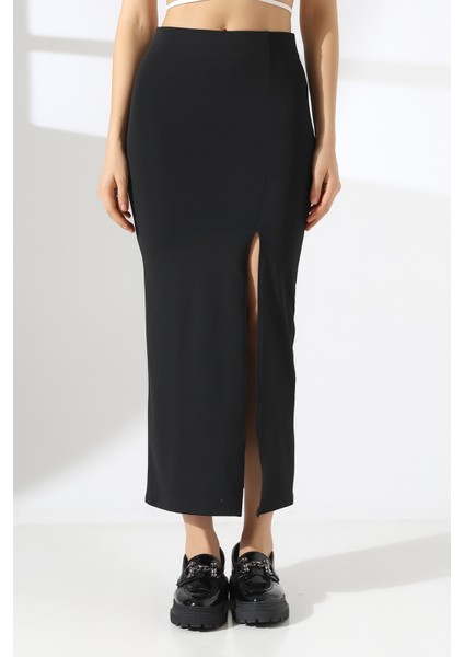 Dalgıç Kumaş Yırtmaçlı Uzun Etek fiyatları