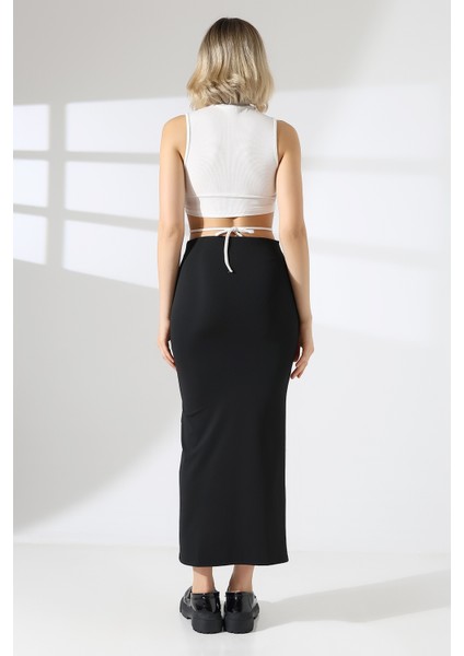 Dalgıç Kumaş Yırtmaçlı Uzun Etek indirimleri