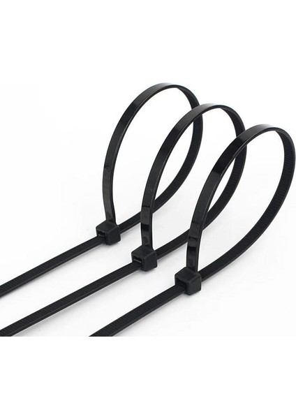 mm Siyah Kablo Bağı | 100 Adet 6.6 Plastik Kelepçe | 30 cm Kablo Toplayıcı | 18 kg Çekme Mukmetli Kablo Düzenleyici fiyatları
