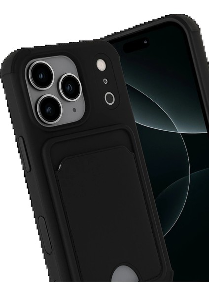 Apple iPhone 17 Pro Kelvin Kartvizitli Silikon - Siyah fiyatları