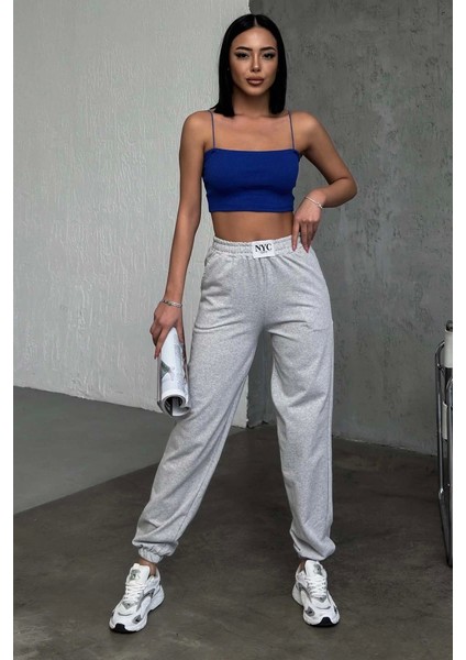 Rahatlığın Şıklığı Tarz Gri Paçası Lastikli Eşofman Altı ( Lisinya ) indirimleri