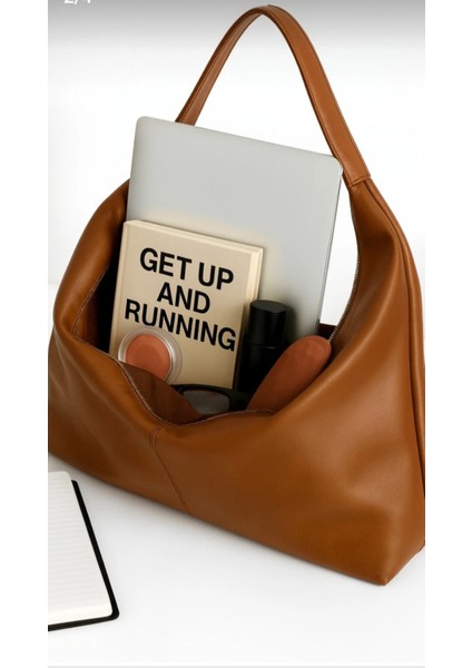 Kadın Kahve Büyük Boy Omuz Tote Canta Geniş Hacimli fiyatları