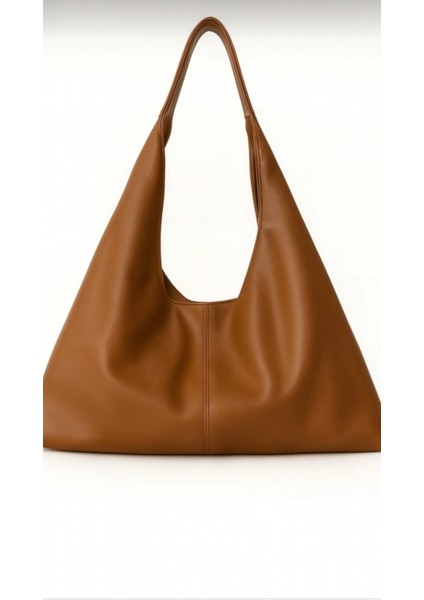 Kadın Kahve Büyük Boy Omuz Tote Canta Geniş Hacimli modelleri