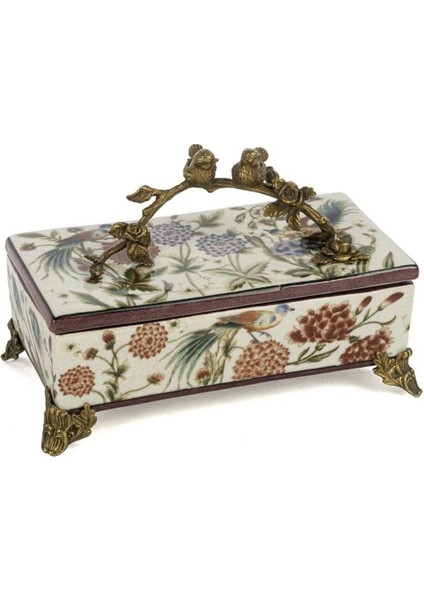 Kuş Desenli Takı Kutusu 19X12CM