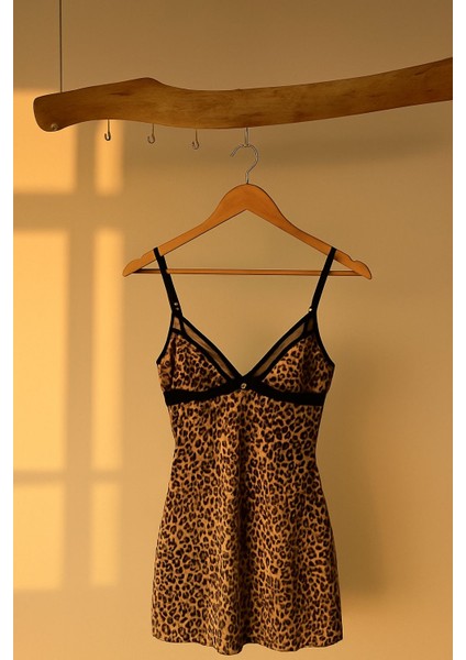 Kadın Leopar Gecelik