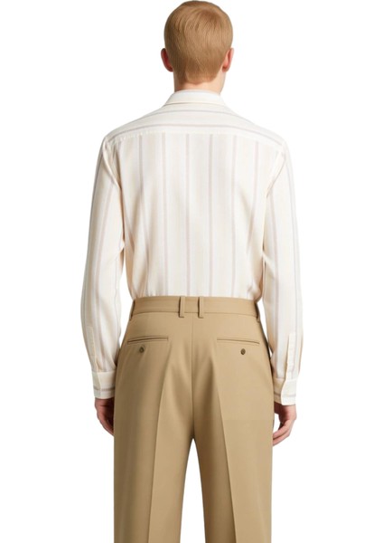 Kadın Çizgili Relaxed Fit Gömlek Fonksiyonel Dayanıklı Kaliteli Konforlu Estetik Premium Şık fiyatları