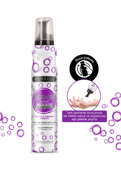 Saç Köpüğü 200ML Keratin modelleri