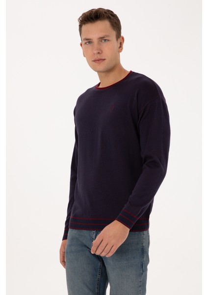 Erkek Lacivert Kazak /triko 50315022-VR033 modelleri