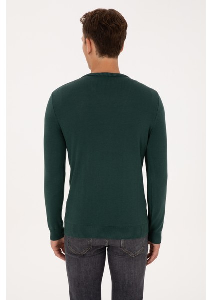 Erkek Koyu Yeşil Kazak /triko 50313668-VR079 indirimleri