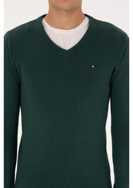 Erkek Koyu Yeşil Kazak /triko 50313668-VR079