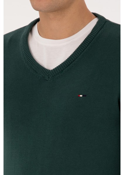 Erkek Koyu Yeşil Kazak /triko 50313668-VR079