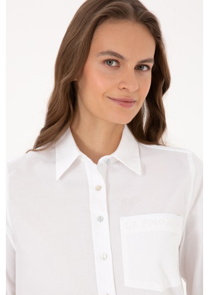 Kadın Beyaz Gömlek Desenli 50308971-VR013 fiyatları