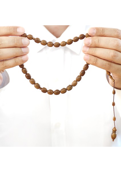 Sistemli Kum Saati Imame Tasarım Tombul Kapsül Kesim Kahverengi Kuka Tesbih fırsatları