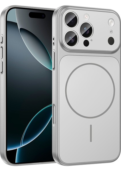 Apple iPhone 15 Pro Max Uyumlu Kılıf Yeni Nesil Kamera Korumalı Magsafe Sarj Destekli Sert Pc Kapak
