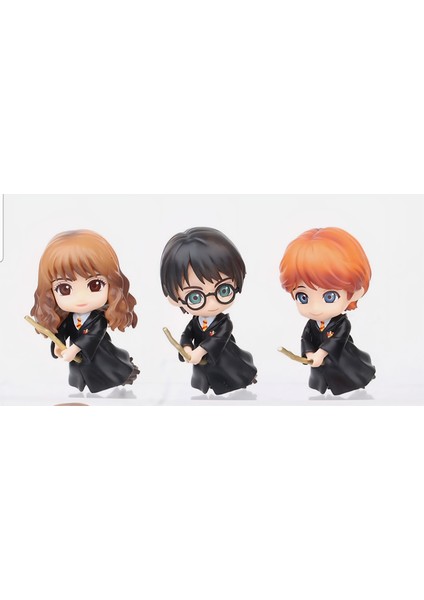 Harry Potter Figür Seti 3'lü-Harry Hermione Ron modelleri