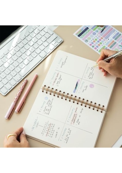 A5 Spiralli Sert Kapak Noktalı Tarihsiz Not Defteri fiyatları