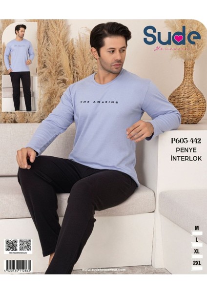 Erkek Interlok Pijama Takım