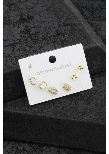 Çelik Altılı Küpe