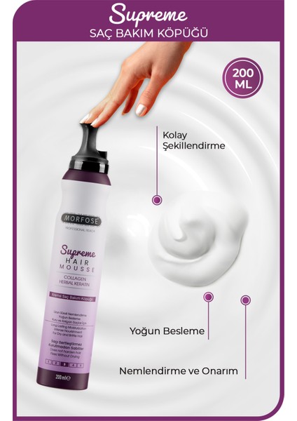 Saç Köpüğü 200ML Supreme modelleri