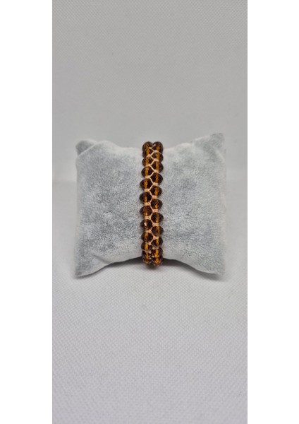 Kristal Taşlı Makrome Bileklik