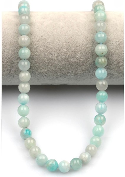 Amazonit Doğal Taş Dizi 8 mm Yuvarlak Kesim fiyatları