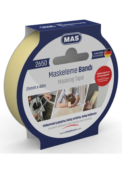 Mas Krepe (Maskeleme) Bantı 25 mm x 40 M 2650