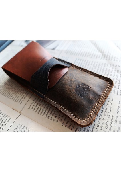 Crazy Gerçek Deri Özel Kalemleriniz Için Kalemlik ( 3*4 Kalem Için ) 28 cm \ 8 cm Büyük Boy NLU25