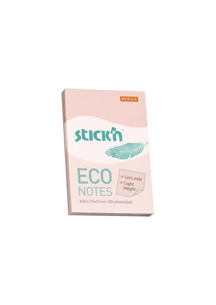 Hopax Stıckn Yapışkanlı Not Kağıdı(12 Adet) 100 Yp 76X51 Eco Patel Pembe 21742 fiyatları