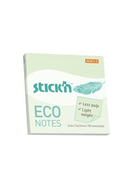 Hopax Stıckn Yapışkanlı Not Kağıdı (12 Adet) 100 Yp 76X127 Eco Patel Pembe 2175