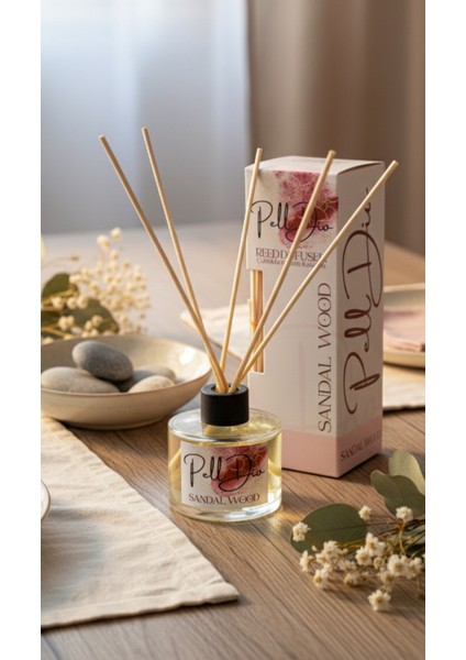 Sandal Ağacı Bambu Çubuklu Ortam Ev Oda Salon Koku Kokusu ve Oda Parfümü 120 ml