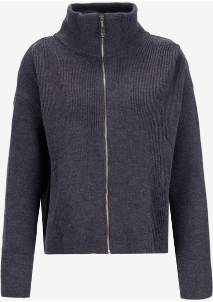 Antrasit Kadın Hırka PBF5WL-HRK5005