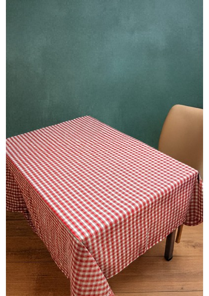170X170 Pöti Kareli Masa Örtüsü – Günlük Kullanıma Uygun, Şık ve Pratik