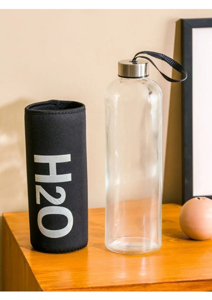 H2O Kılıflı Cam Matara 600 ml modelleri