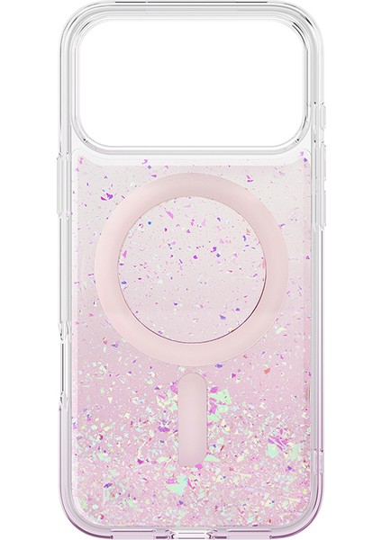 iPhone 17 Pro Max Uyumlu Kılıf M-Safe Şarj Özellikli Hologram Parçalı Coehl Rosara Kapak Pembe fiyatları