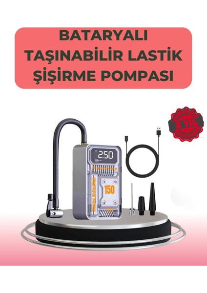 Çok Fonksiyonlu Araç, Bisiklet, Top Uyumlu Elektrikli Hava Pompası