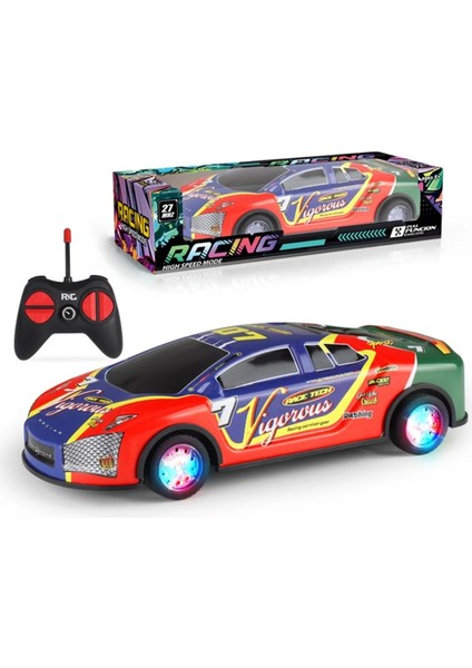 1 Adet Metal Gövdeli Tekerlekleri Işıklı Drift Atabilen Şarjlı Uzaktan Kumandalı Yarış Arabası 1:24 indirimleri