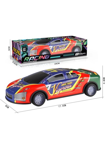 1 Adet Metal Gövdeli Tekerlekleri Işıklı Drift Atabilen Şarjlı Uzaktan Kumandalı Yarış Arabası 1:24