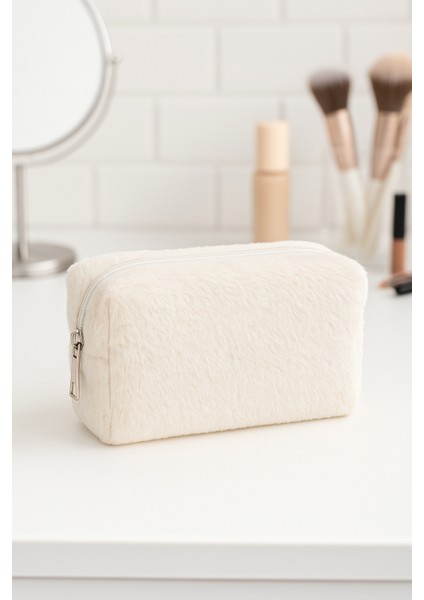 Peluş Yumuşacık Makyaj Çantası - Kozmetik Organizeri modelleri