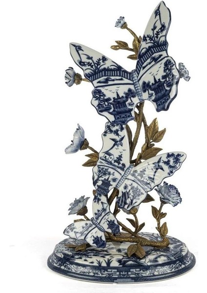 Mavi Kelebek Standı 25X45CM