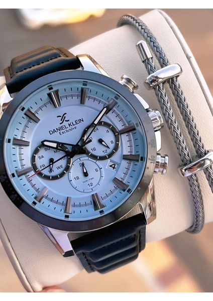 Deri Kordon Iç Kadran Fonksiyonları Aktif 3 Atm Suya Dayanıklı Erkek Kol Saati E14006-3