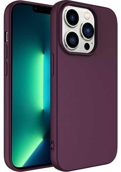 Joie Creatif Apple iPhone 14 Pro Max Kılıf Lsr Lansman Kapak - Koyu Mor