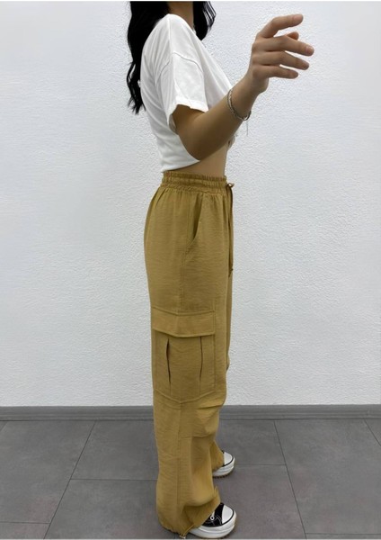 Kadın Zr Model Hardal Paraşüt Pantolon - 10635 fiyatları