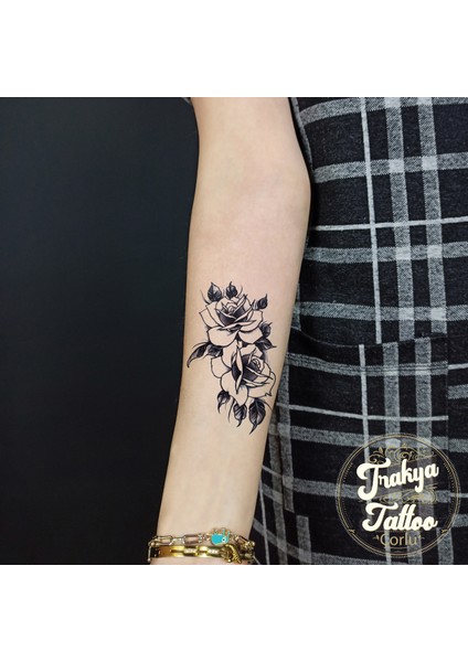 Geçici Dövme 1-2 Hafta Kalıcı Minimal Gül Dövmesi fiyatları