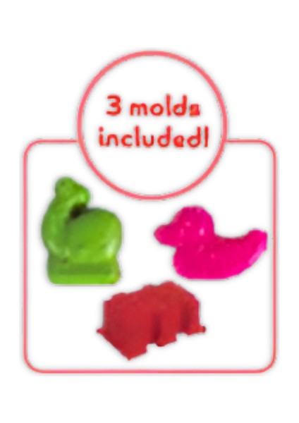 5696 Oyun Kum Set 3kalıp Plstk Kova 450GR Kırmızı fiyatları