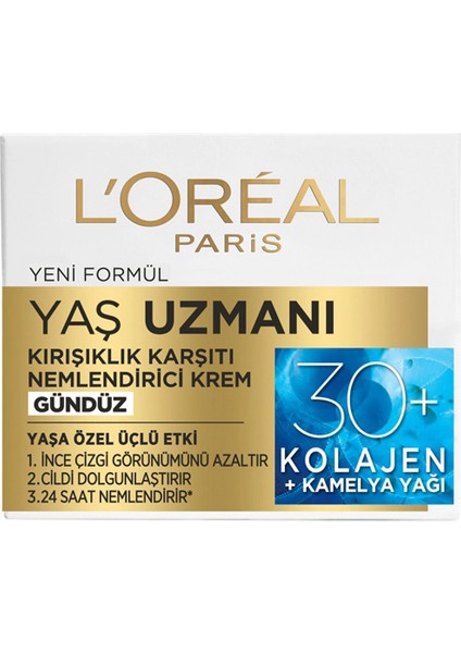 Yaş Uzmanı 30+ Kırışıklık Karşıtı Nemlendirici Krem 50 ml