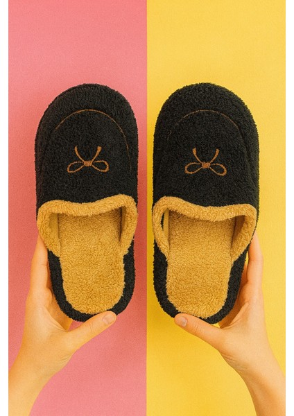 Amore Kapalı Kadın Ev Terliği Günlük Rahat Kışlık Terlik