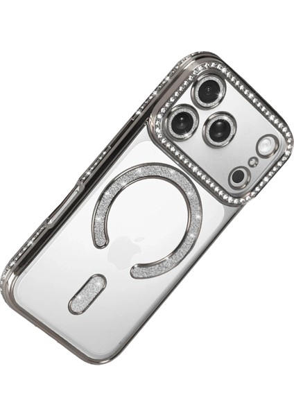 Nrzsnt Newface Apple Iphone 17 Pro Joke Simli Magneticsafe Kılıf - Gümüş fırsatları