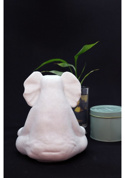 🕉️ Meditatif Yogi Fil Figürü | Mermer Görünümlü 3D Baskı Dekoratif Obje indirimleri