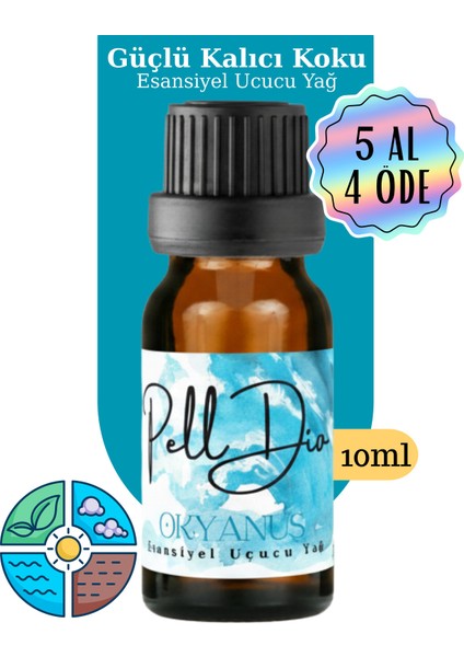 Okyanus Esansiyel Uçucu Koku Yağı Buhurdanlık Yağı Difüzör Esansı Hobi Esans Ortam Oda 10ML