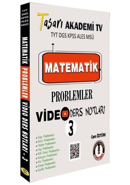 Tasarı Matematik Problemler Video Ders Notları 3